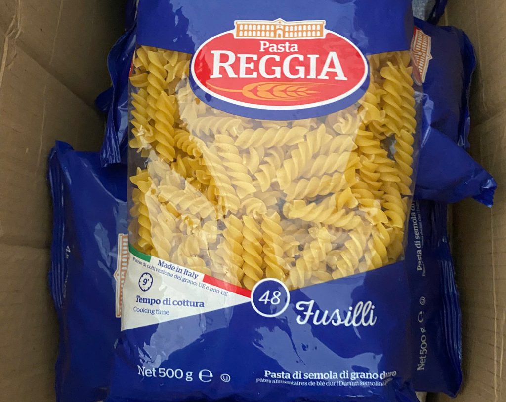 TD. Nui ý ( xoắn 48 ) 500g - Pasta Reggia